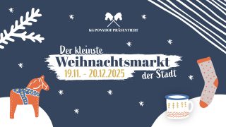 Einladung: Der kleinste Weihnachtsmarkt der Stadt 2025 im Volksgarten