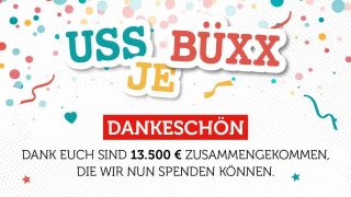 USSJEBÜXXT sagt Danke – 13.500 Euro Spende